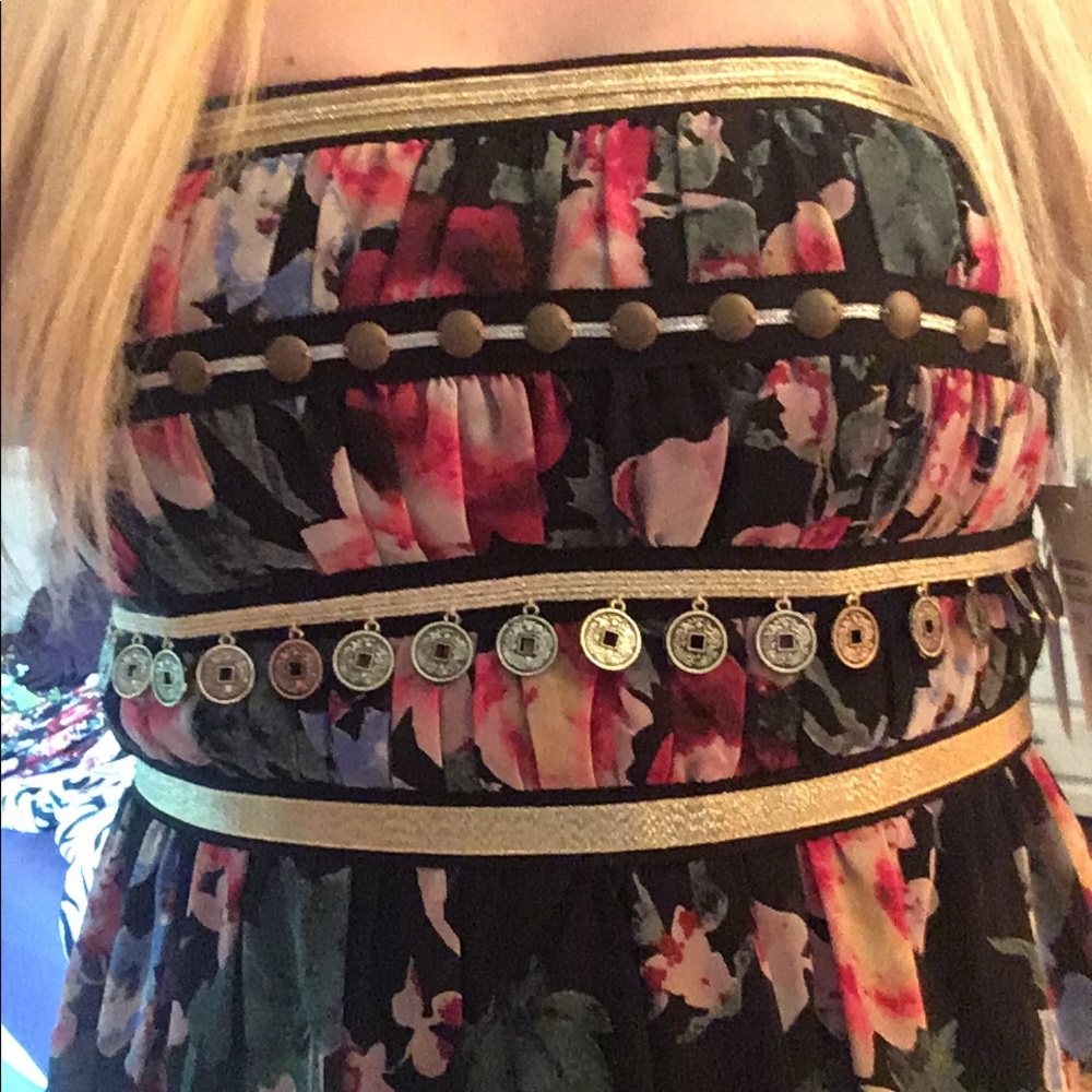 ๐ Pearl black multi gypsy dress - Picture 5 of 5